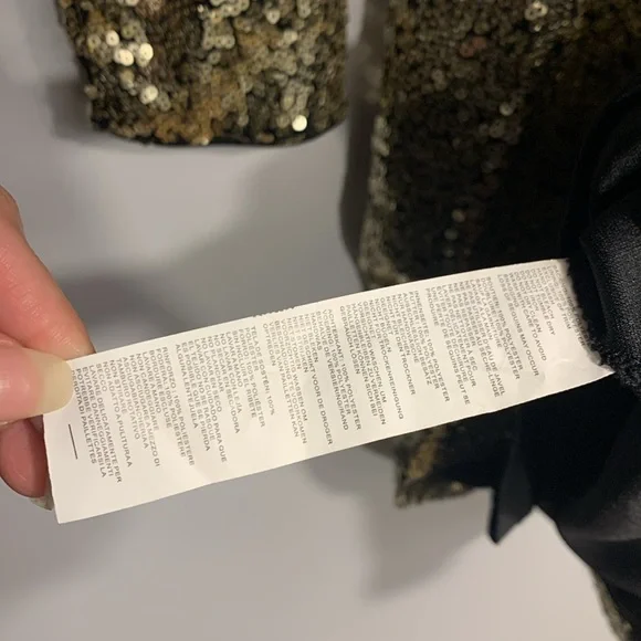 Boohoo Gold Sequin Wrap Bodycon Dress - Picture 4 of 6